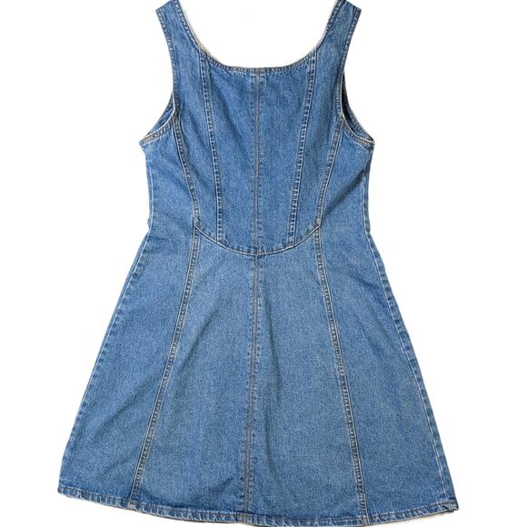 NY Jeans Vintage Denim Button Front Dress Size 6 - Picture 2 of 4